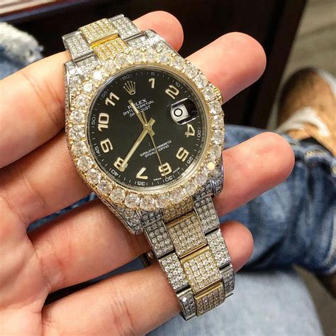 diamond rolex custom|aftermarket diamond Rolex.